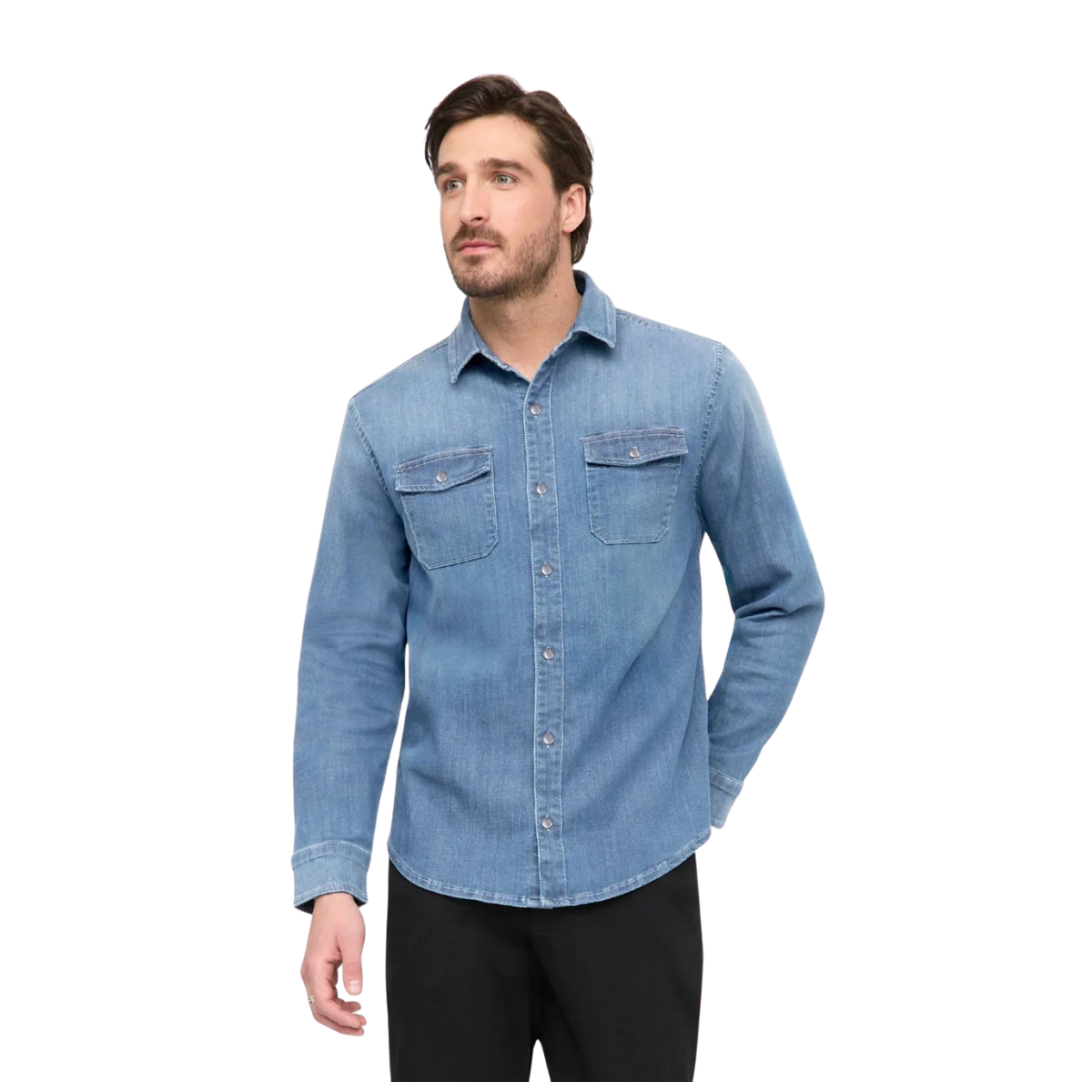 mcwr4507

DU/ER Chemise À Manches Longues Performance Denim Lite Two-Pocket - Ho… - HAZE INDIGO
