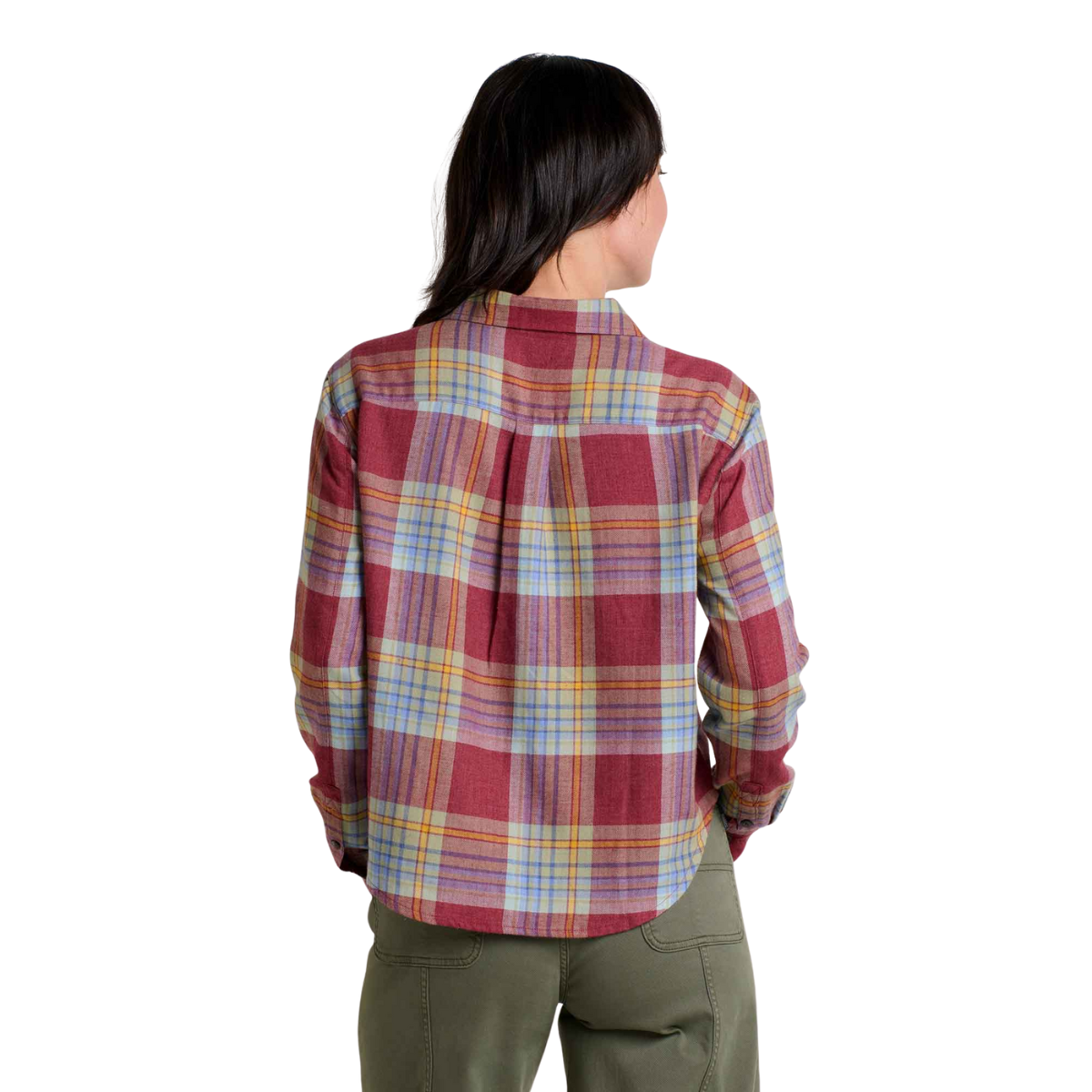 TOAD&CO Chemise À Manches Longues Re-Form Flannel Boxy - Femme