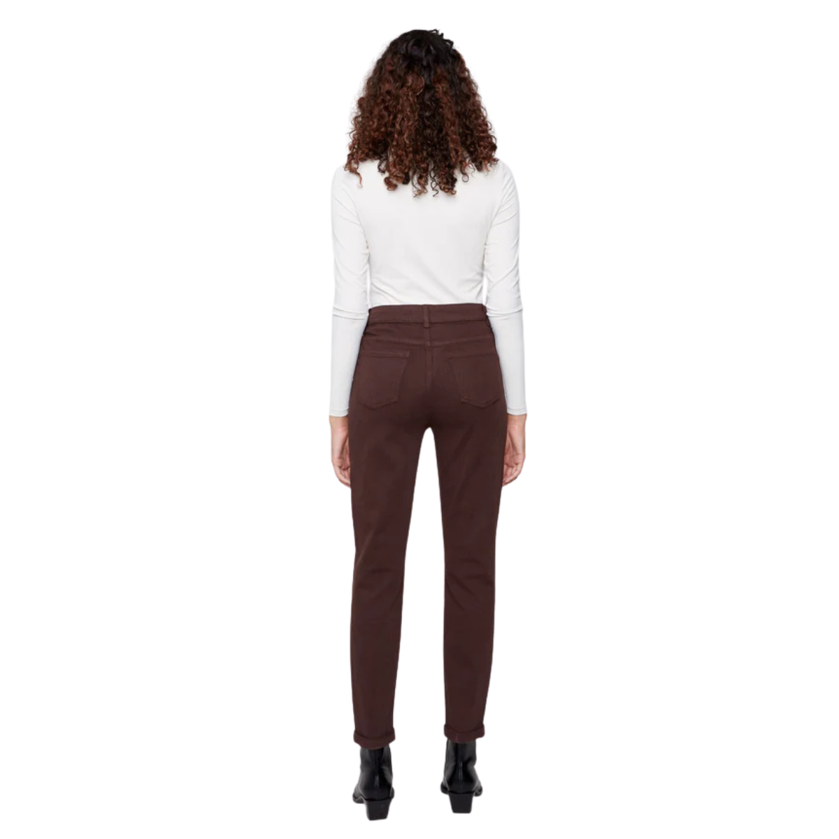 Charlie B Pantalon Cuffed Hem Slim 5 Pocket - Femme