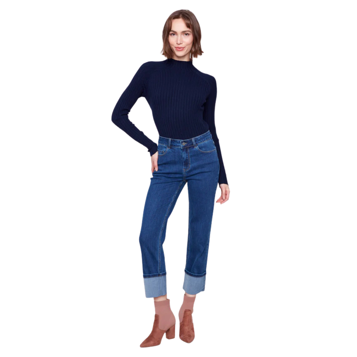 c5670

Charlie B Pantalon Wide Cuff Straight Leg Stretch - Femme - INDIGO
