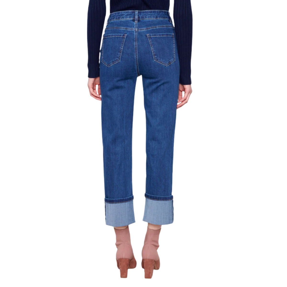 Charlie B Pantalon Wide Cuff Straight Leg Stretch - Femme