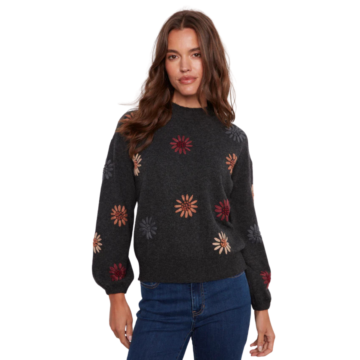 c2689e

Charlie B Chandail Mock Neck Sweater with Embroidery - Femme - H-CHARBON