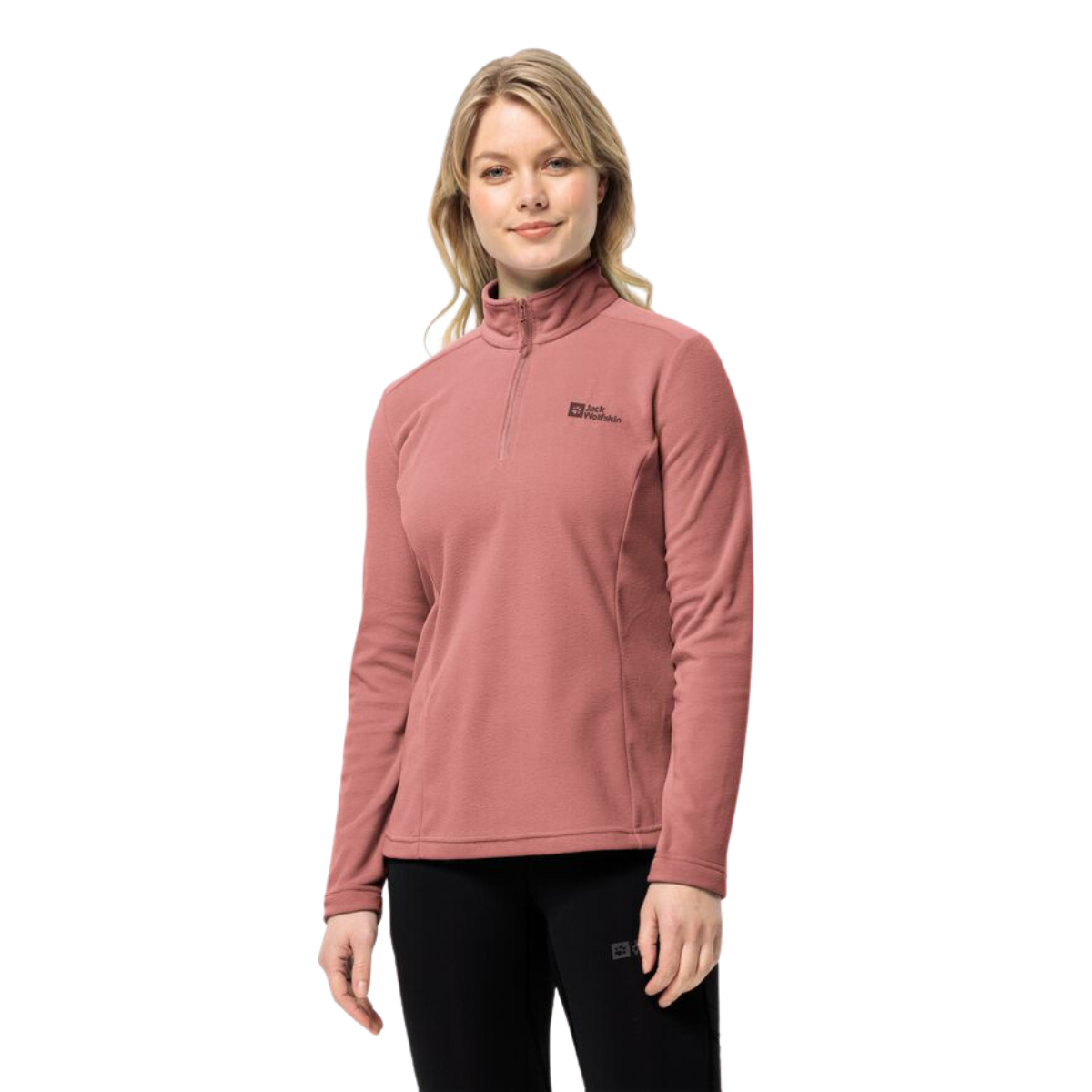 Jack Wolfskin Chandail Taunus Half Zip - Femme 1709532 BLUSH POWDER