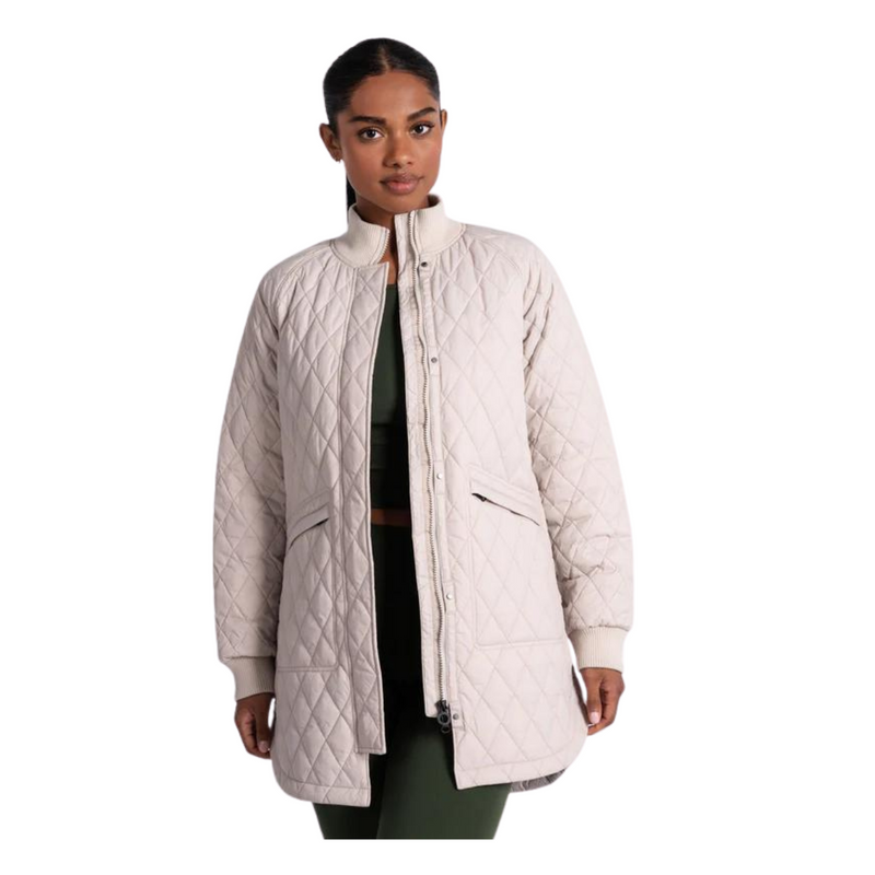 luw0891  Lolë Manteau 3/4 Bomber - Femme - ABALONE