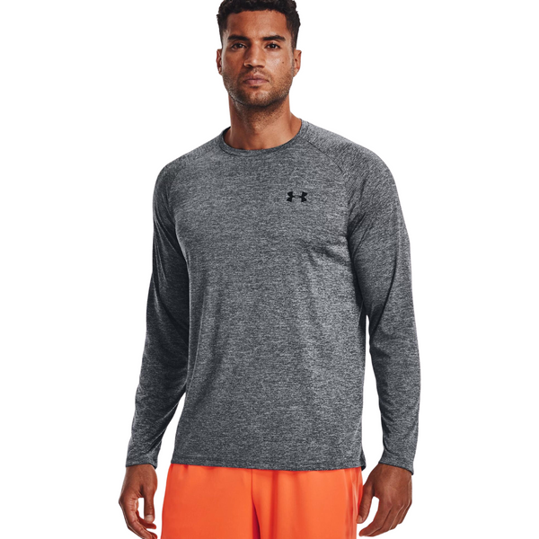 Under Armour Chandail Tech 2.0 Ls - Homme  1328496 PITCH GRAY/BLACK