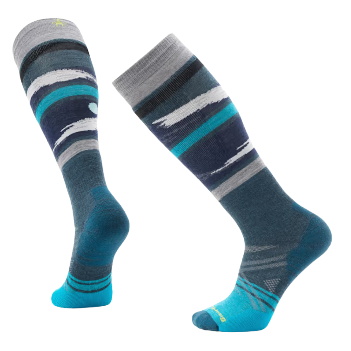 Smartwool Bas Ski Full Cushion Midnight Ski Pattern Over the Calf - Unisexe