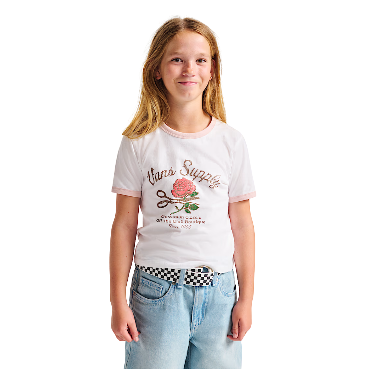 vn000met

Vans T-Shirt Supply Boutique Ringer - Enfant - WHITE-SEPIA ROSE