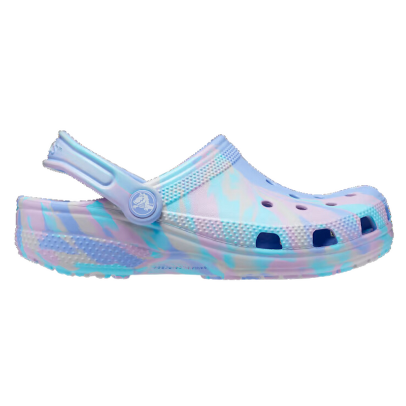 Crocs Sandales Classic Marbled Clog - Enfant  207464 - MOON JELLY/MULTI