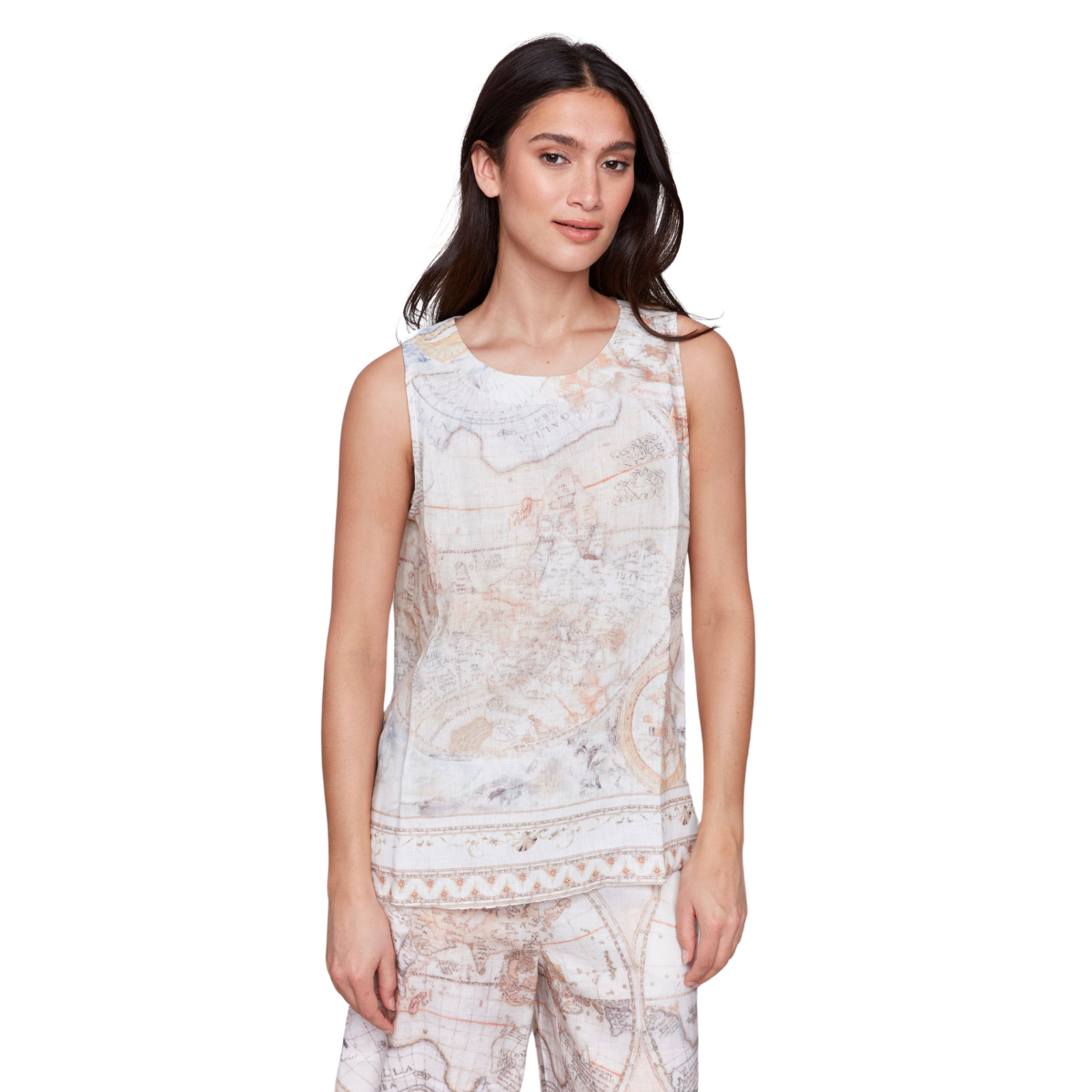 c4623

Charlie B Camisole Border Printed Sleeveless Linen - Femme - ATLAS