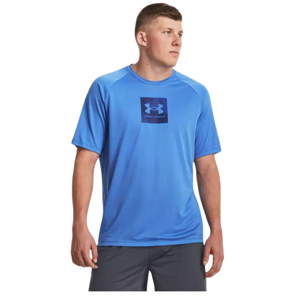 Under Armour T-Shirt Tech Prt Fill - Homme 1380785  - WATER/SCRIBE BLUE