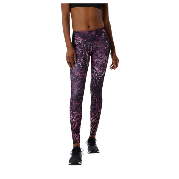 New Balance Legging Printed Impact Run Tight - Femmewp21274 - MAUVE