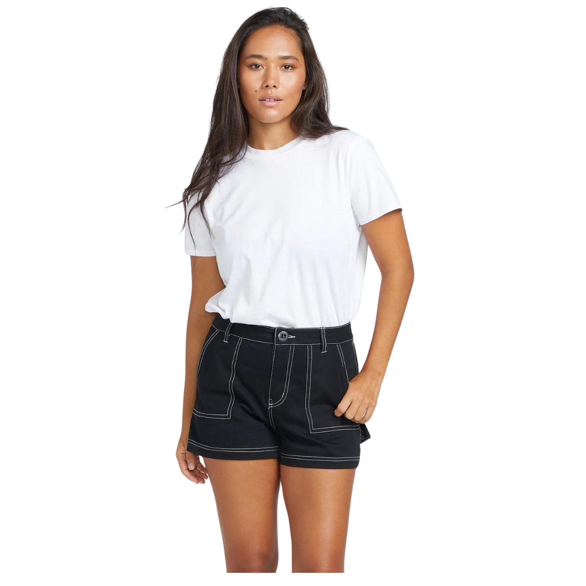 Volcom Short Stone Kraft - Femme  b2012401 - NOIR