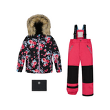 g10j803  Deux Par Deux Two Piece Snowsuit 3-6 Ans - Enfant - PRINTED ROSES