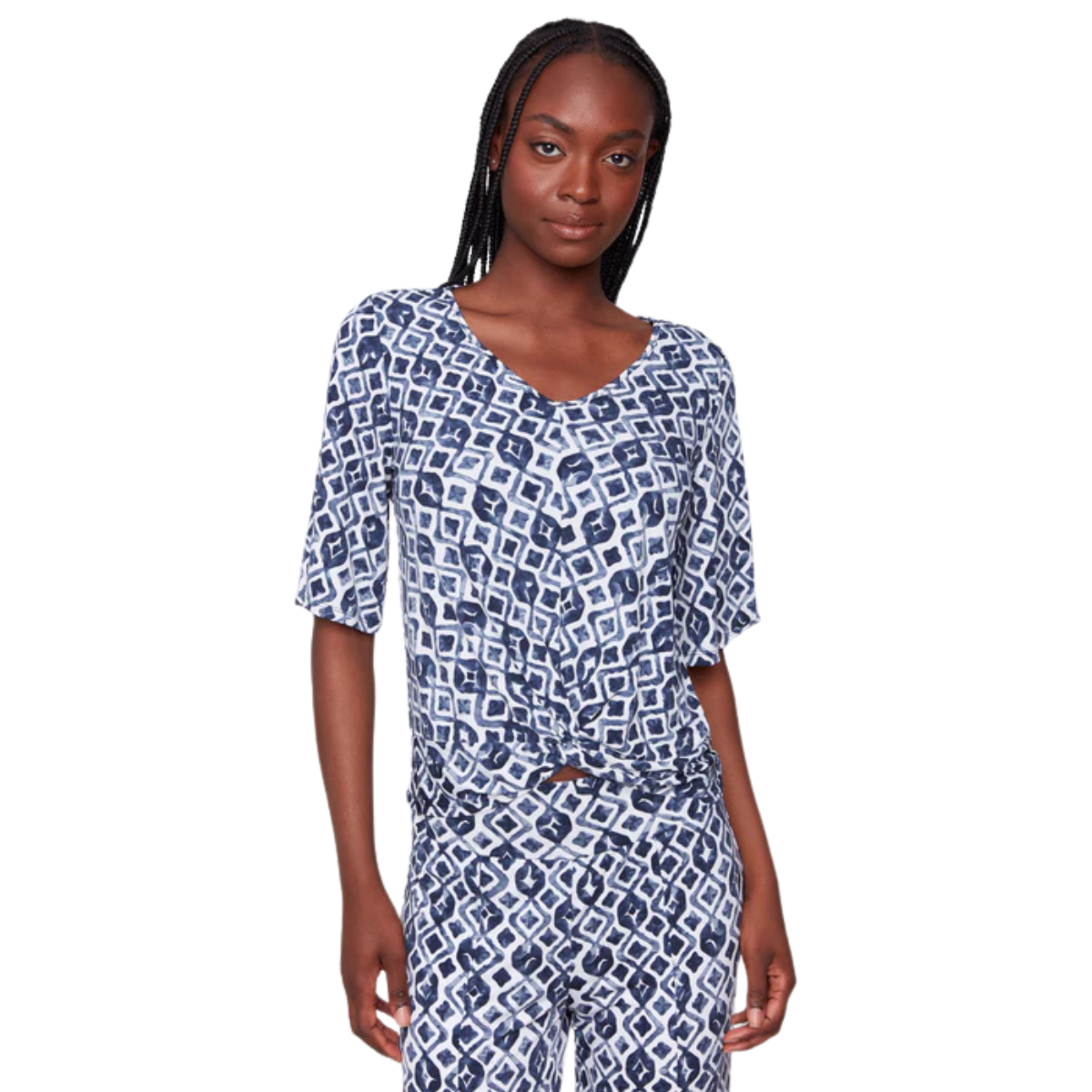 c1360rp

Charlie B Chemise Printed V-Neck Top - Femme - ARABESQUE