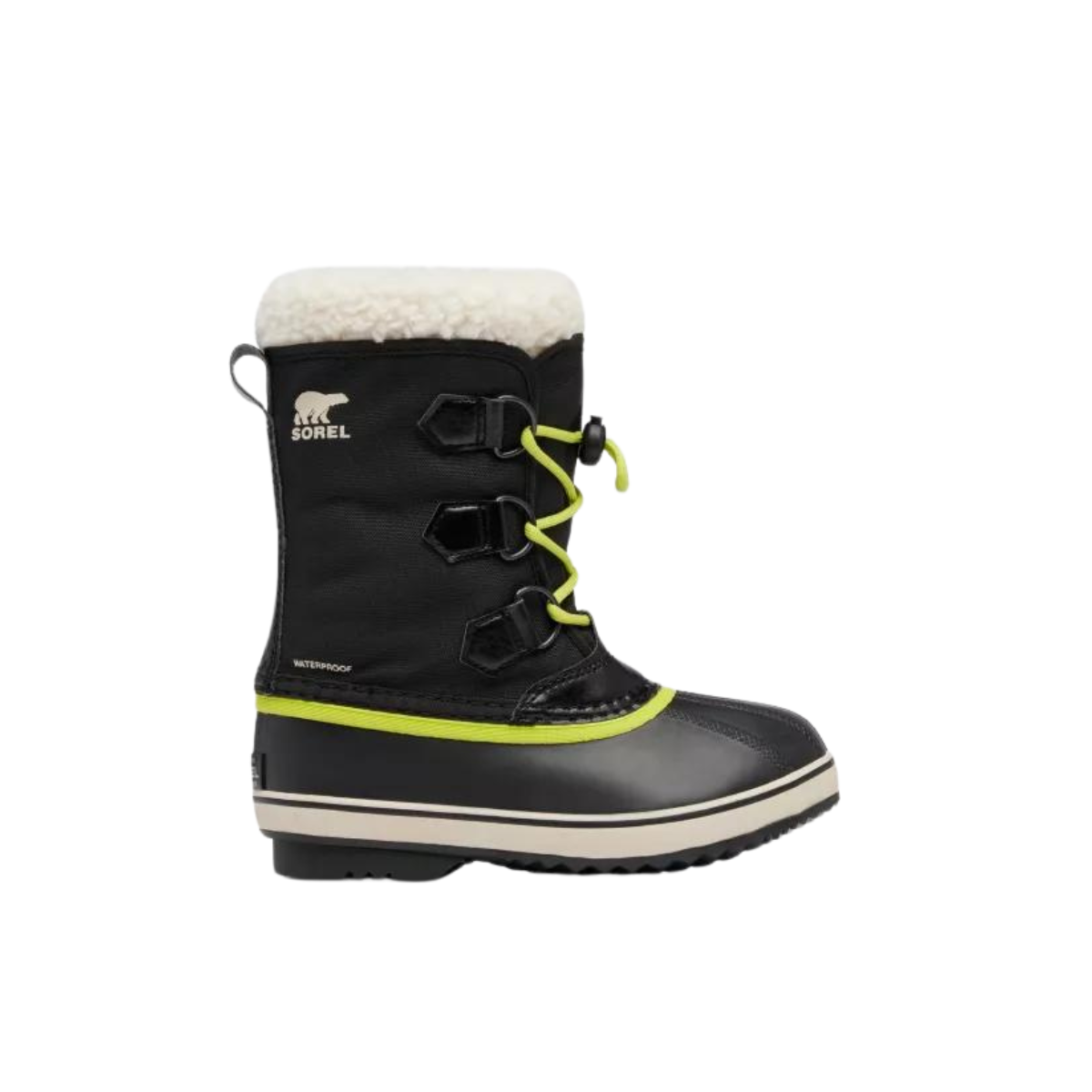 Sorel Bottes D'hiver Yoot Pac Nylon Waterproof - Enfant  2114111 - BLACK CHARTREUSE