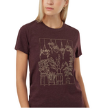 Tentree T-Shirt Plant Club - Femme  tcw2913 MULBERRY HEATHER/PLAZA TAUPE