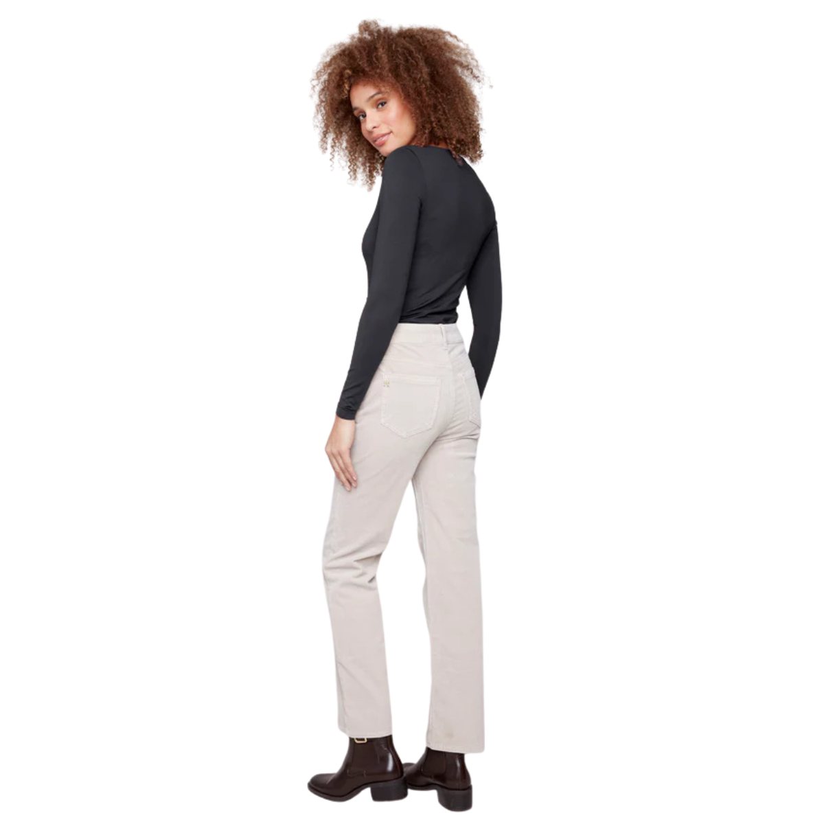 Charlie B Pantalon Straight Leg Corduroy - Femme