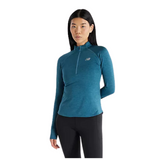 New Balance Chandail À Manches Longues Heat Grid Half Zip - Femme