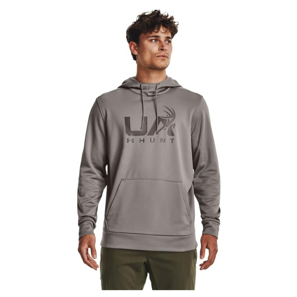 Under Armour Chandail À Capuchon Armour Fleece Hunt Icon - Homme 1375114 PEWTER/FRESH CLAY