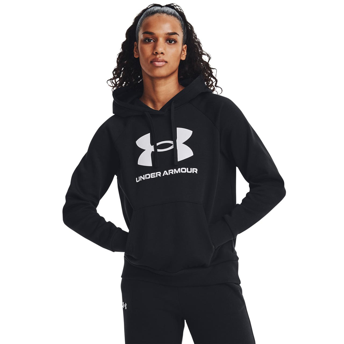 Under Armour Chandail À Capuchon Rival Fleece Big Logo - Femme  1379501 NOIR