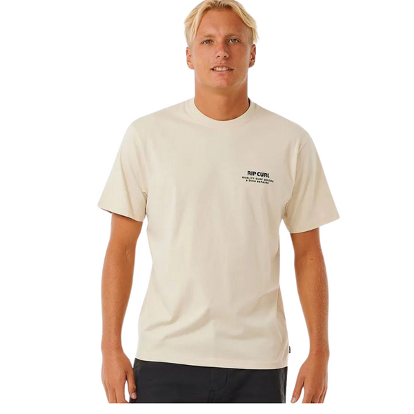 Rip Curl T-Shirt Héritage Ding Repairs - Homme  0ezmte - VINTAGE WHITE