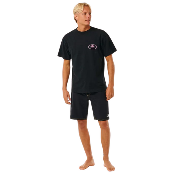 Rip Curl T-Shirt Quality Surf Products Oval - Homme  0eqmte - NOIR