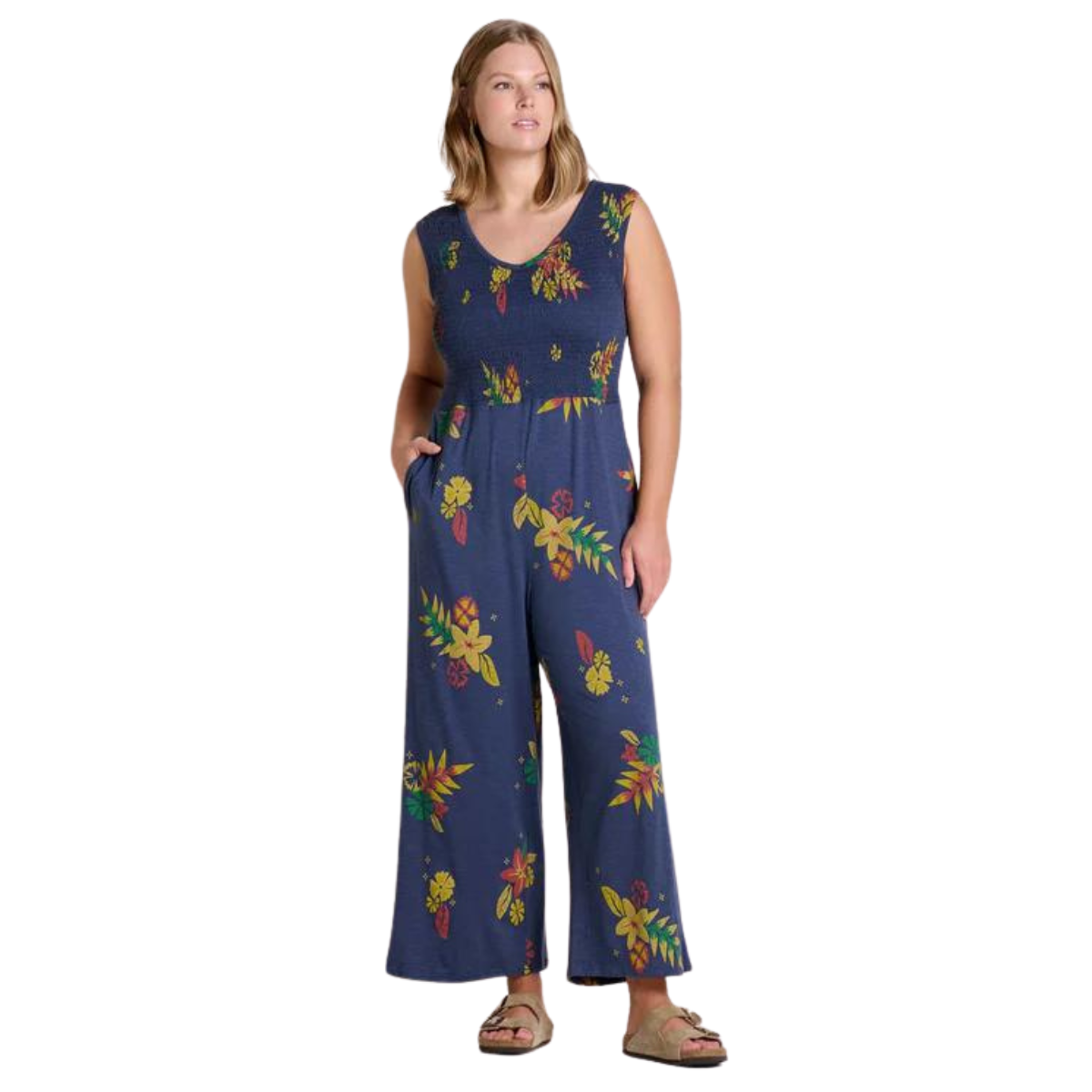 Toad&Co Jumpsuit Gemina - Femme  t1782401 - TUE NAVY LG FLORAL PRINT