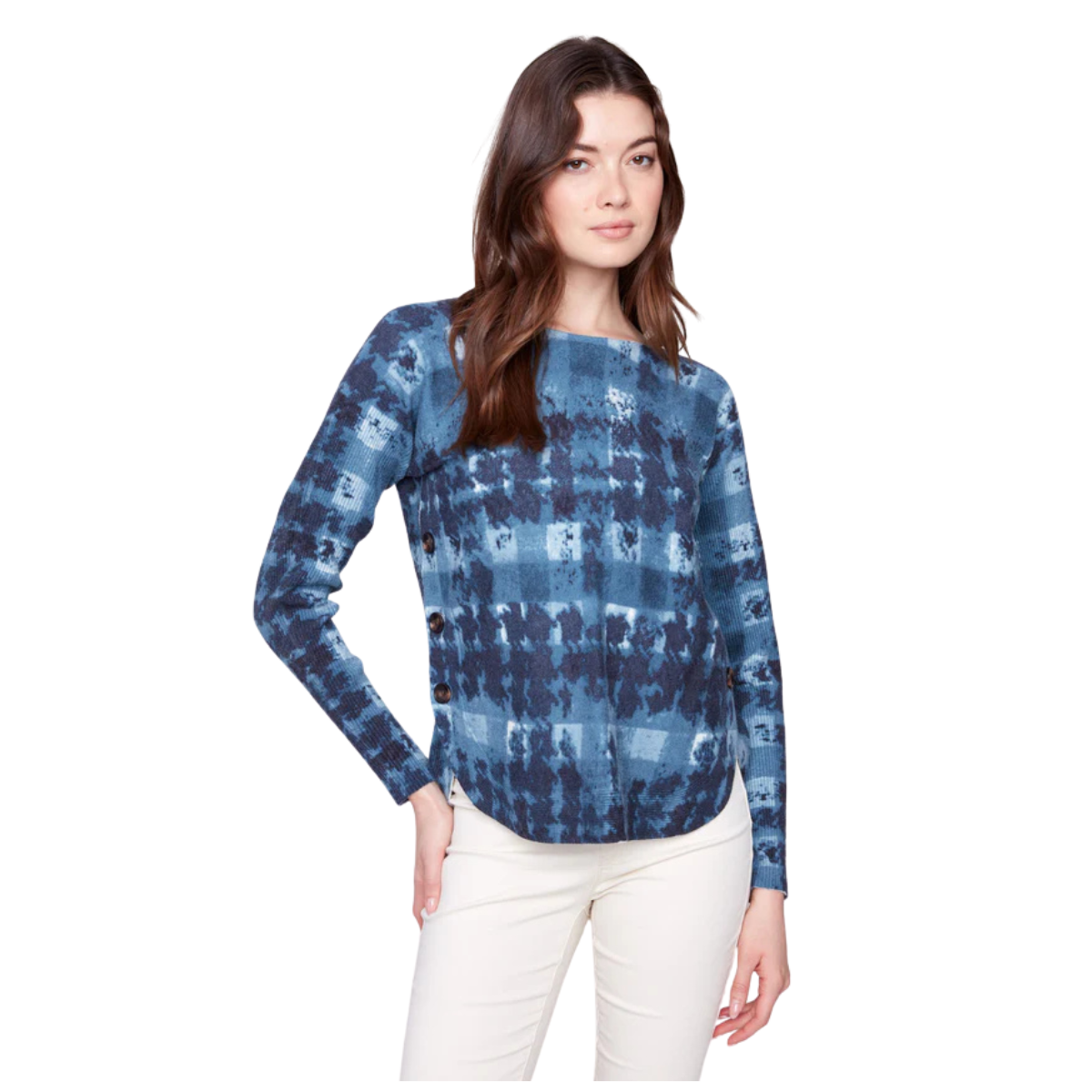  c2871p

Charlie B Chandail À Manches Longues Printed Boat with Side Button - F… - OMBRE