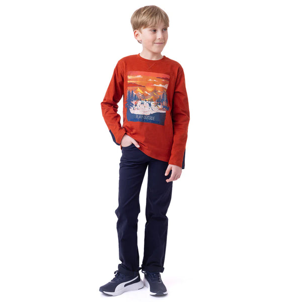 Nanö T-Shirt À Manches Longues 7-14 Ans - Enfant  f2403-06-3 - BRUN