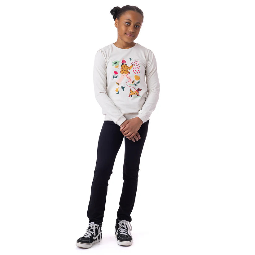 Nanö T-Shirt À Manches Longues 7-14 Ans - Enfant f2404-05-3 - IVOIRE