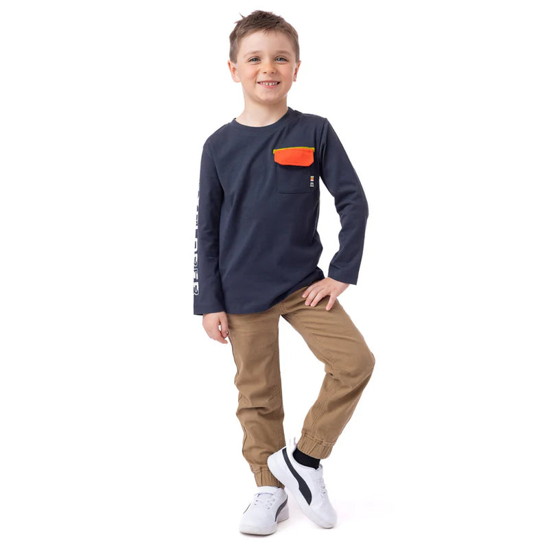 Nanö T-Shirt À Manches Longues 4-6 Ans - Enfant  f2405-09-2 - CHARBON