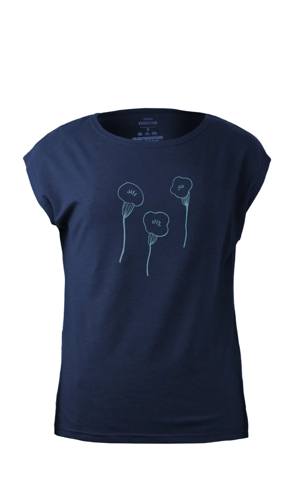  f26-mad303
BONNETIER T-SHIRT MADRID TROIS COQUELICOT - FEMME - MARINE