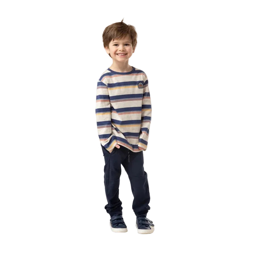  f2607-10
NANÖ CHANDAIL À MANCHES LONGUES RAYÉ 4-10 ANS -ENFANT - BEIGE