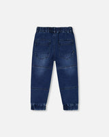 Deux Par Deux Pantalon French Terry Denim Jogger 3-7 Ans - Enfant