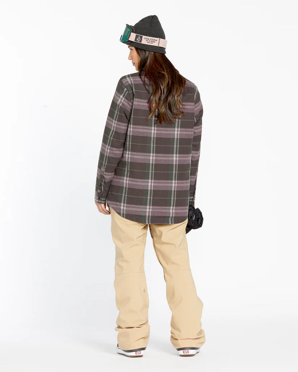 Volcom Chemise À Manches Longues Isolée Riding Flannel - Femme