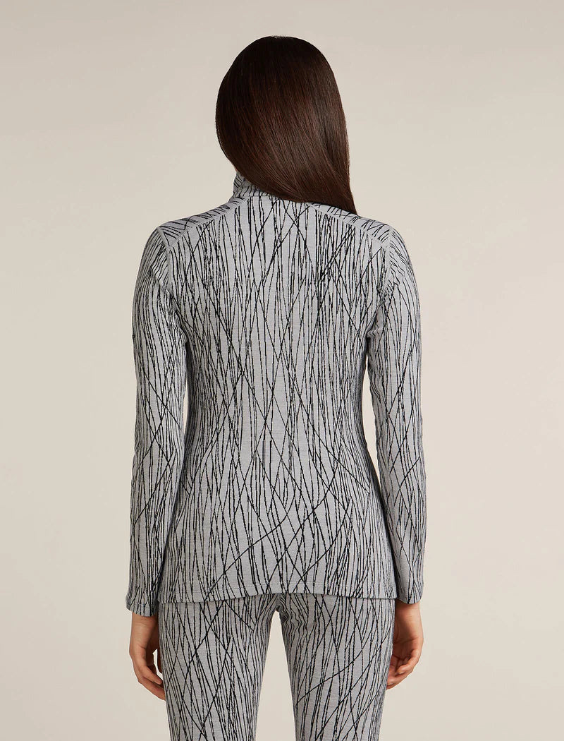 Icebreaker Chandail À Manches Longues Merino 260 Tech Vertex Half Zip - Femme