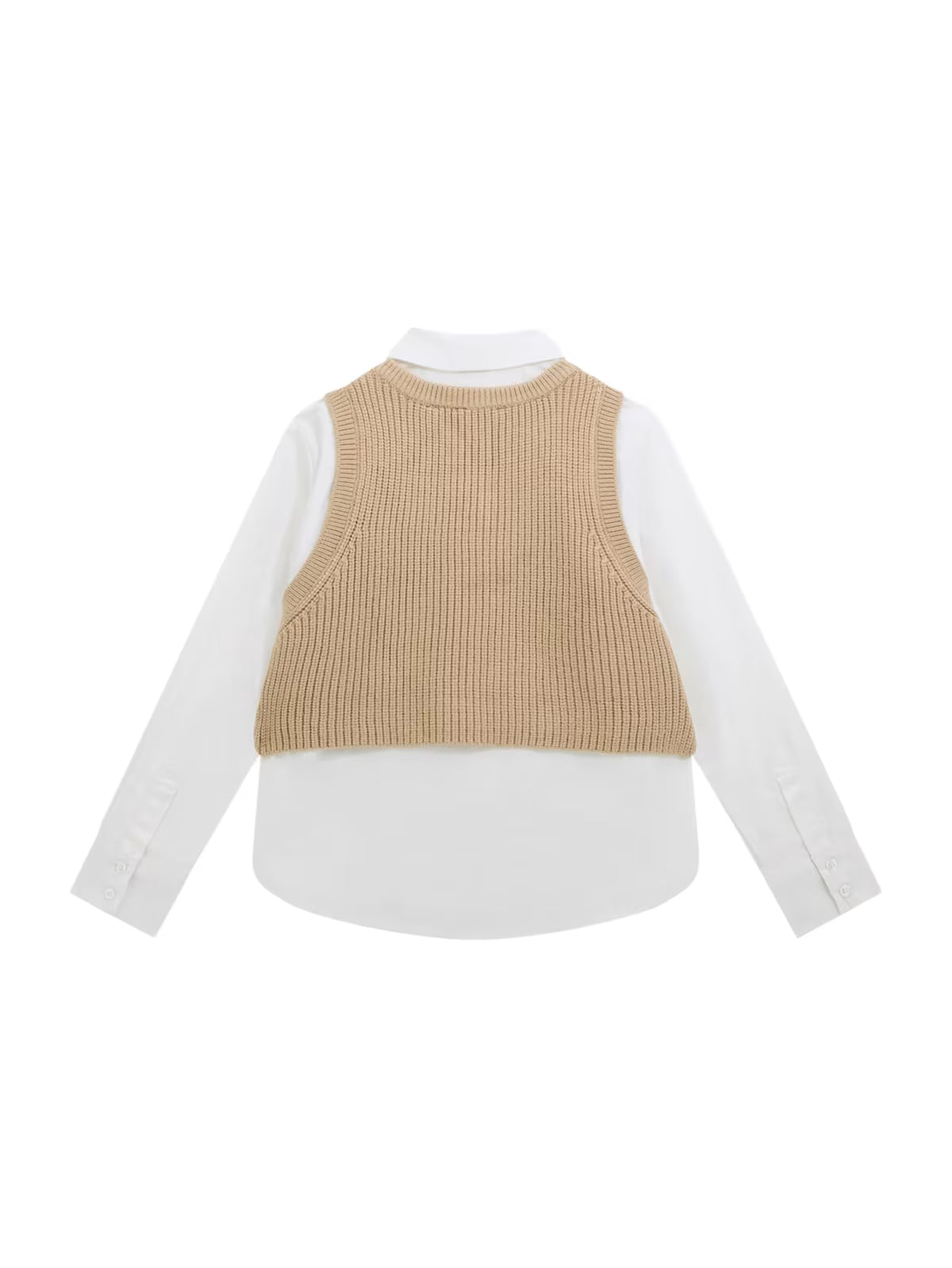 Guess Chemise À Manches Longues - Débardeur  Poplin 8-14 Ans - Enfant