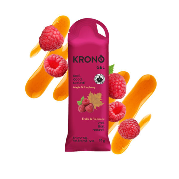 Krono Gels Énergétiques Érable et Framboise  847589046803 - FRAMBOISE ÉRABLE