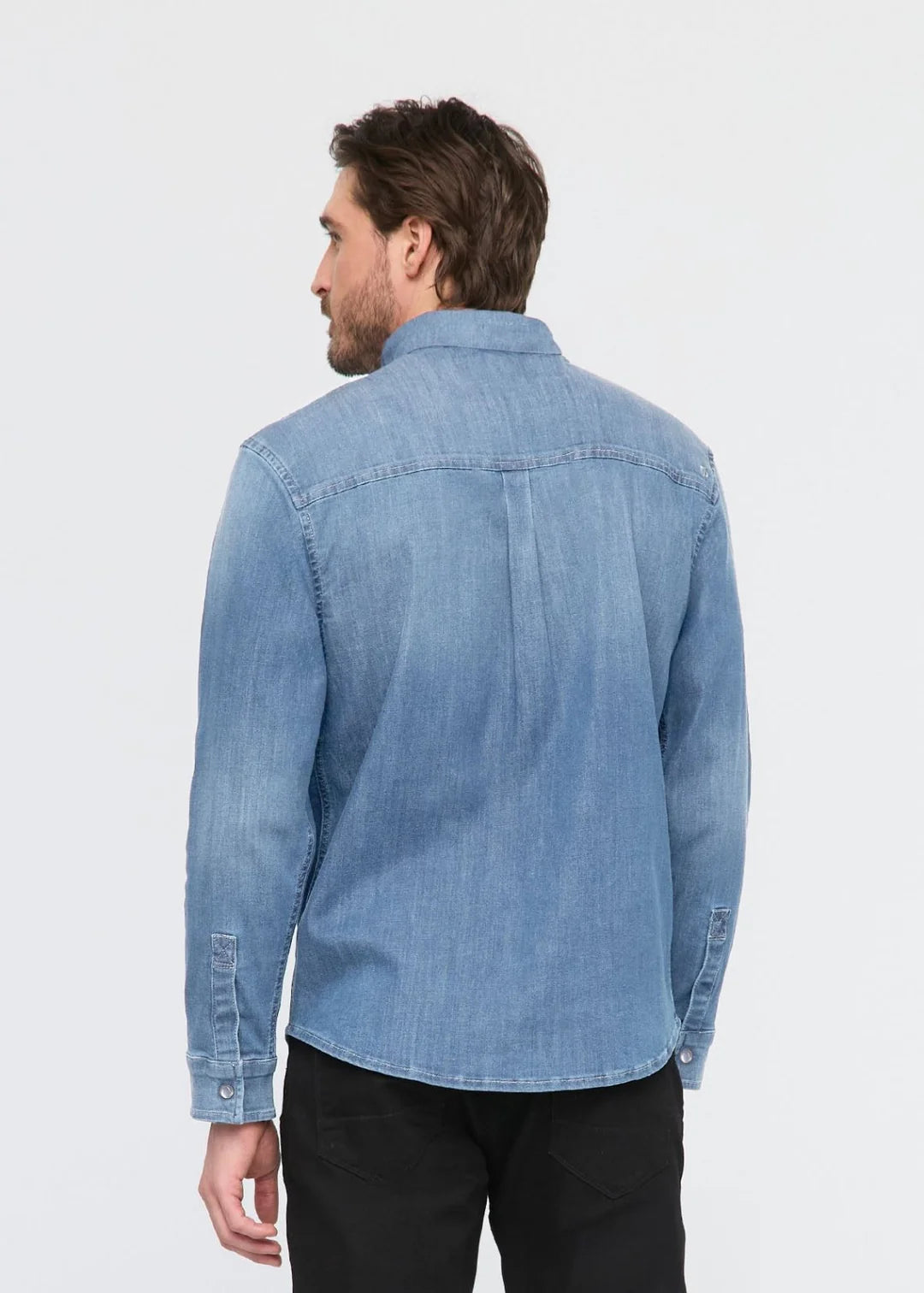 DU/ER Chemise À Manches Longues Performance Denim Lite Two-Pocket - Homme