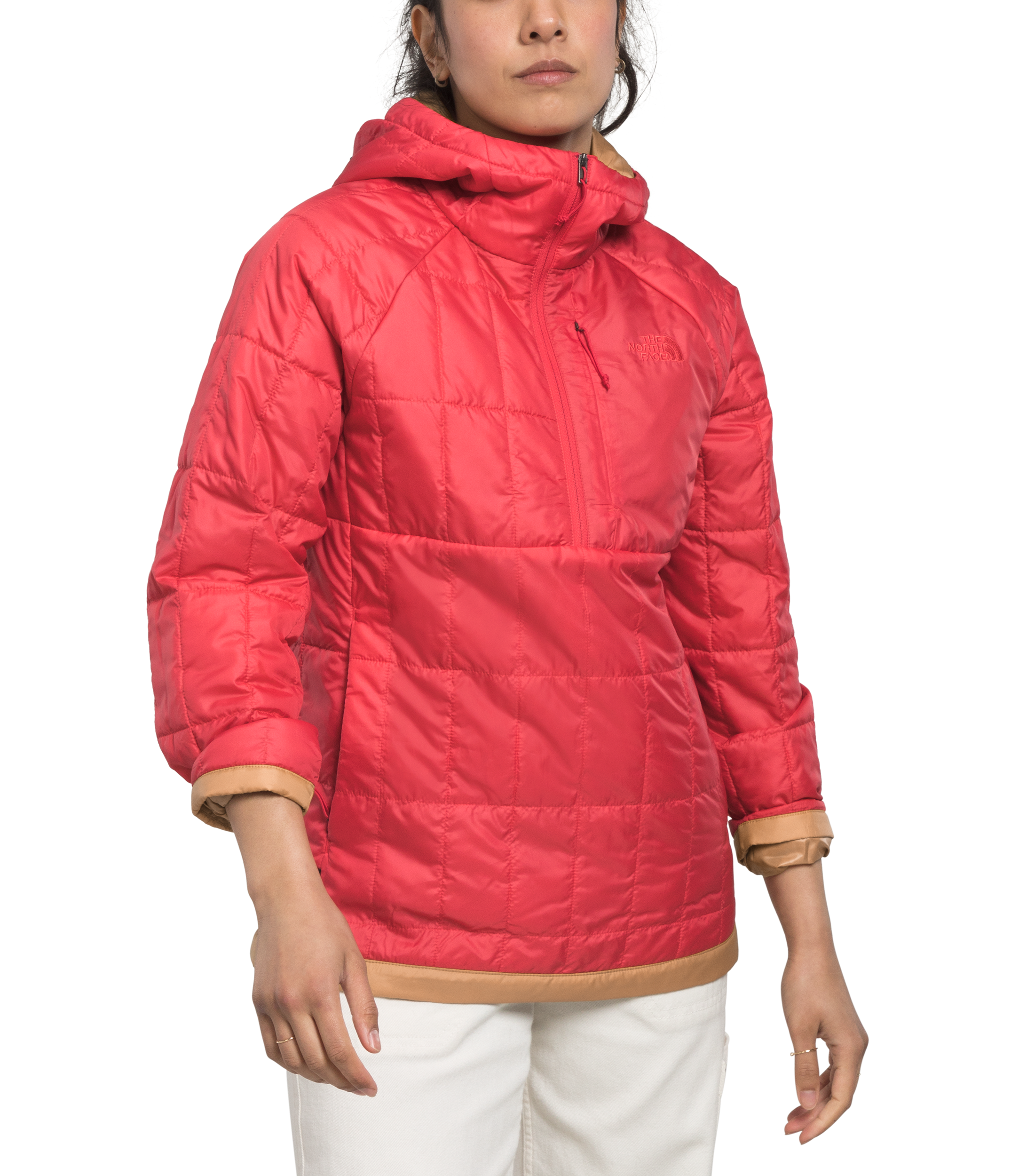 The North Face Anorak Circaloft 1/4 Zip - Femme  nf0a84jd CLAY RED/ALMOND BUTTER