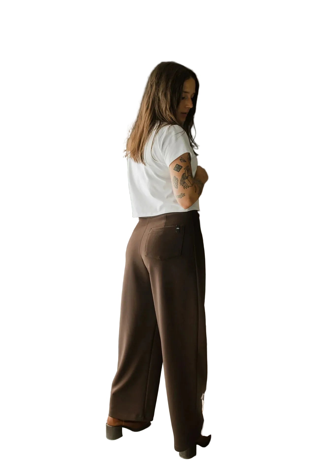 LOUVE PANTALON À PLIS SCUBA - FEMME