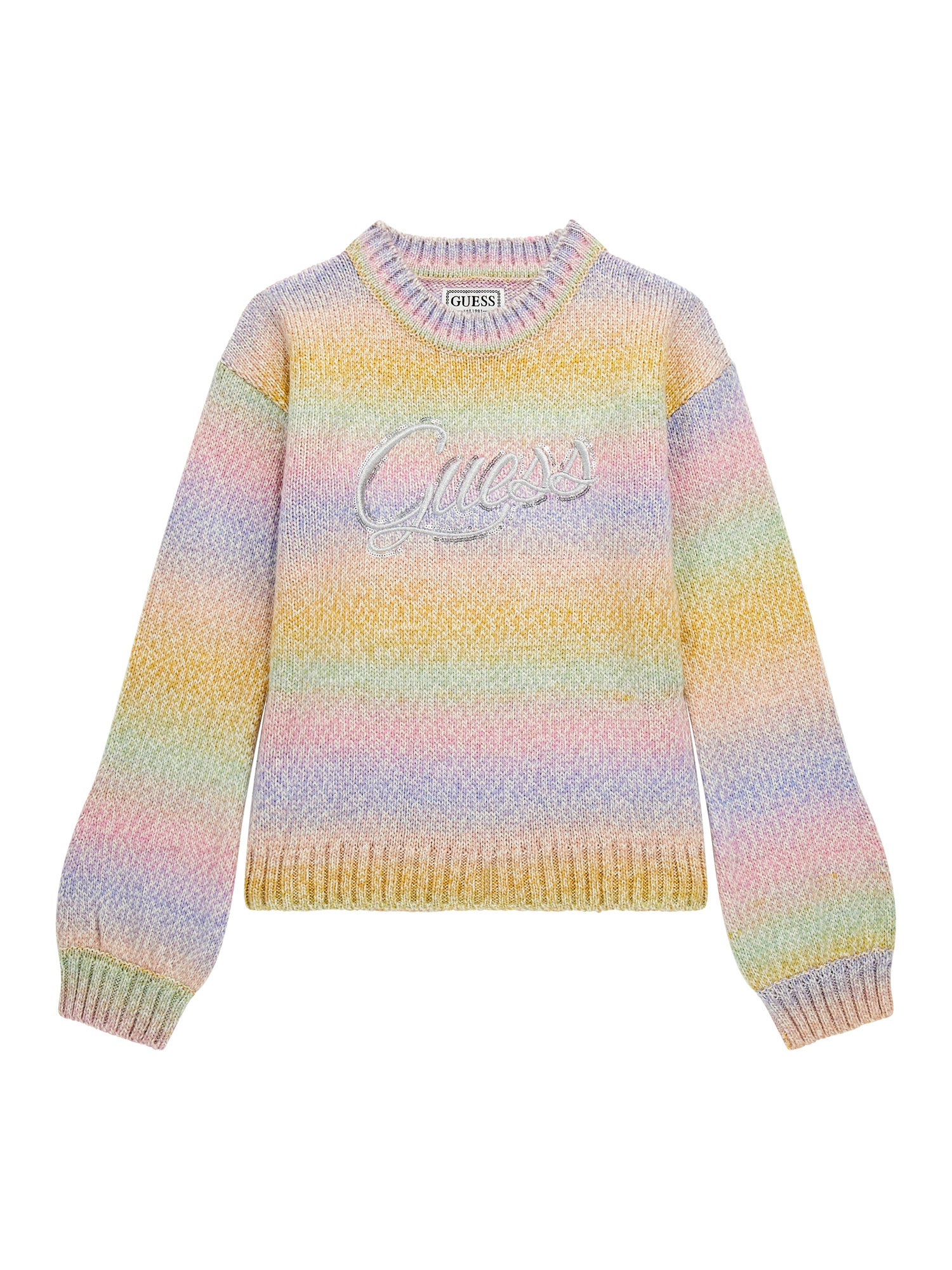 j4yr03z3g50  Guess Chandail À Manches Longues 7-16 Ans - Enfant  - MULTICOLOR FANCY STRIPES