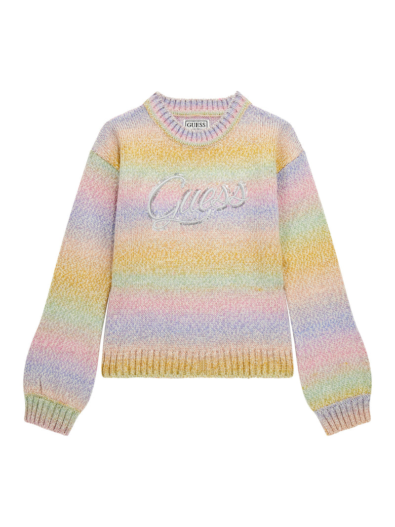 j4yr03z3g50  Guess Chandail À Manches Longues 7-16 Ans - Enfant  - MULTICOLOR FANCY STRIPES