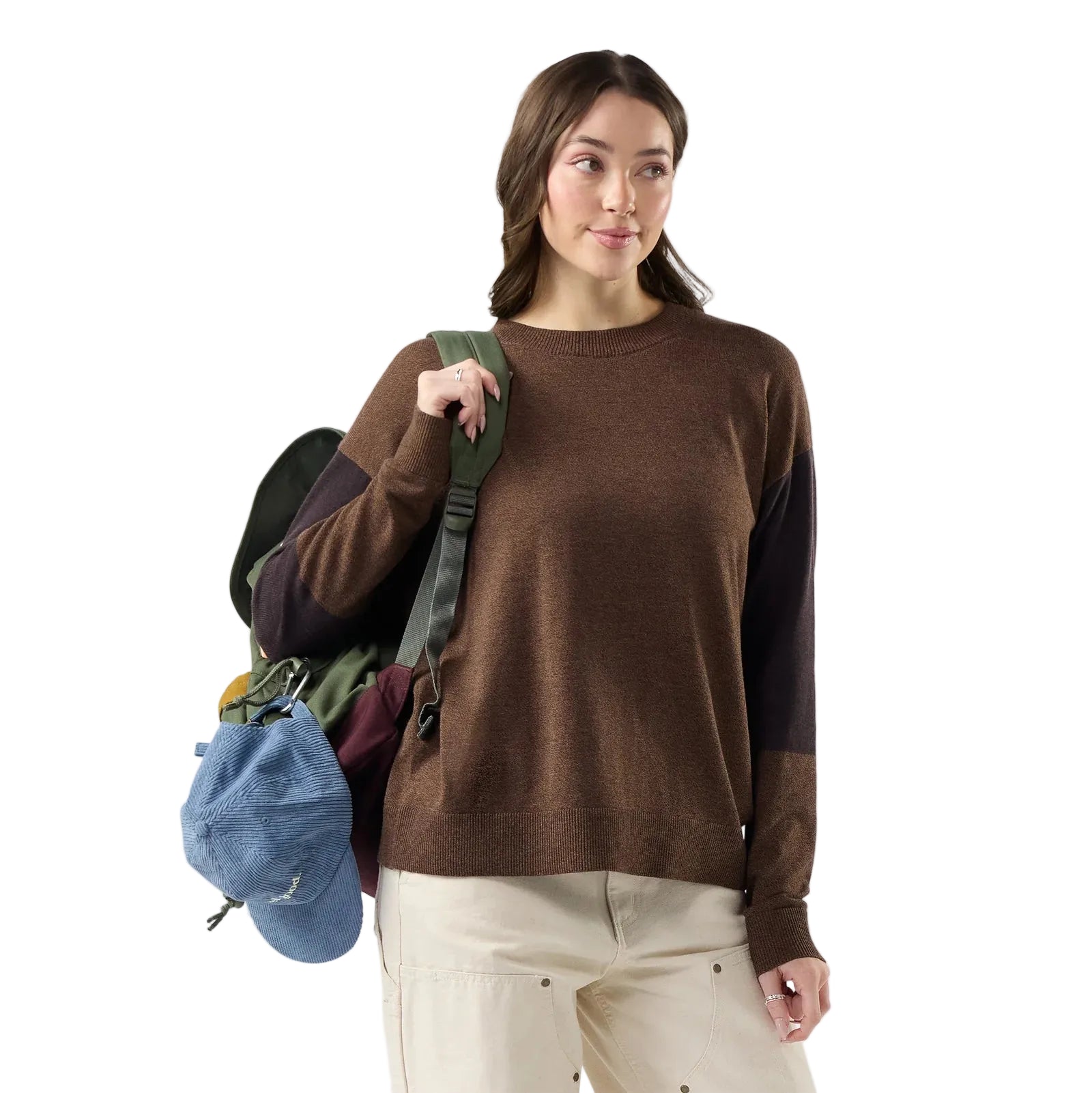 sw002950
SMARTWOOL CHANDAIL À MANCHES LONGUES EDGEWOOD CREW - FEMME - MINK MARL/R49