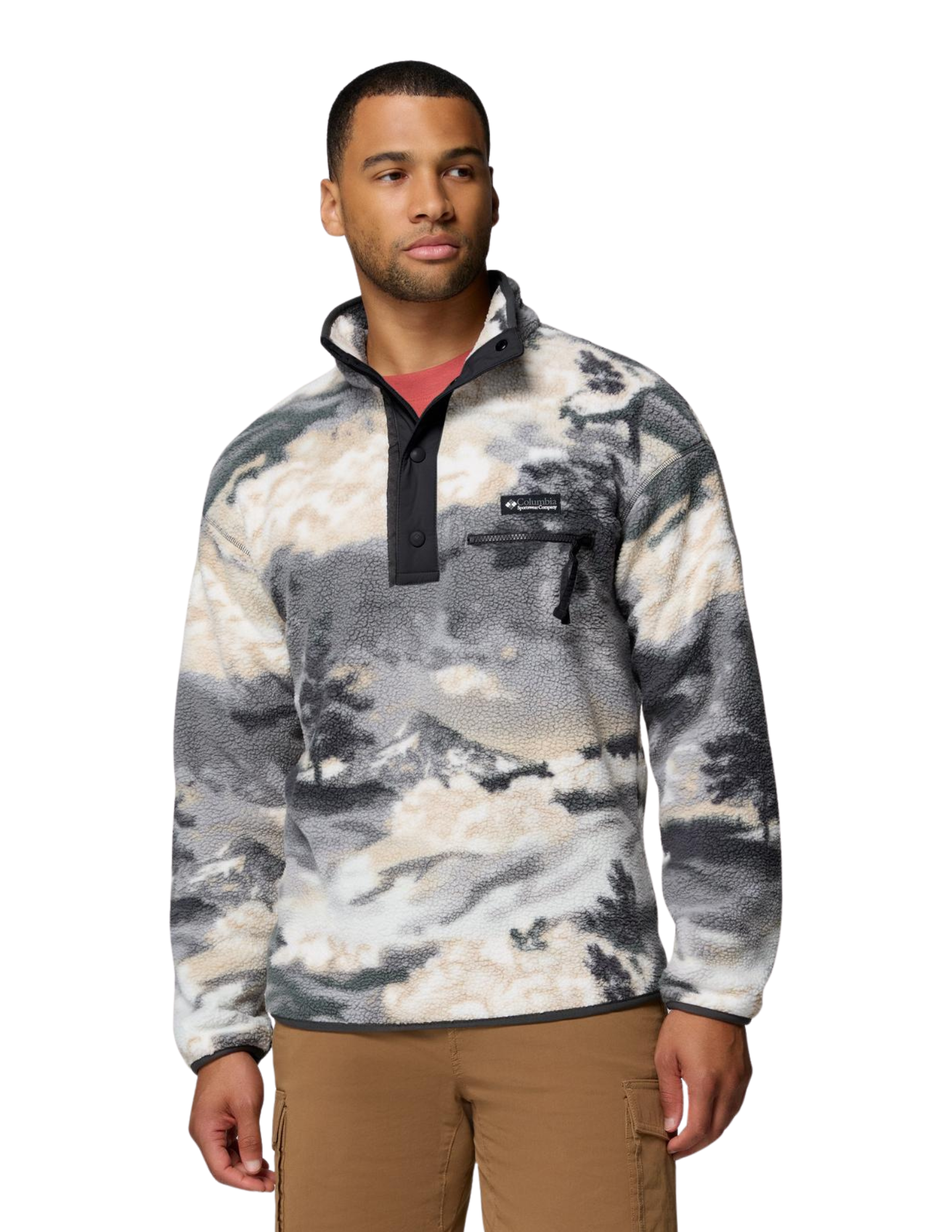 Columbia Chandail À Manches Longues Helvetia II Semi-Bouton-Pression - Homme