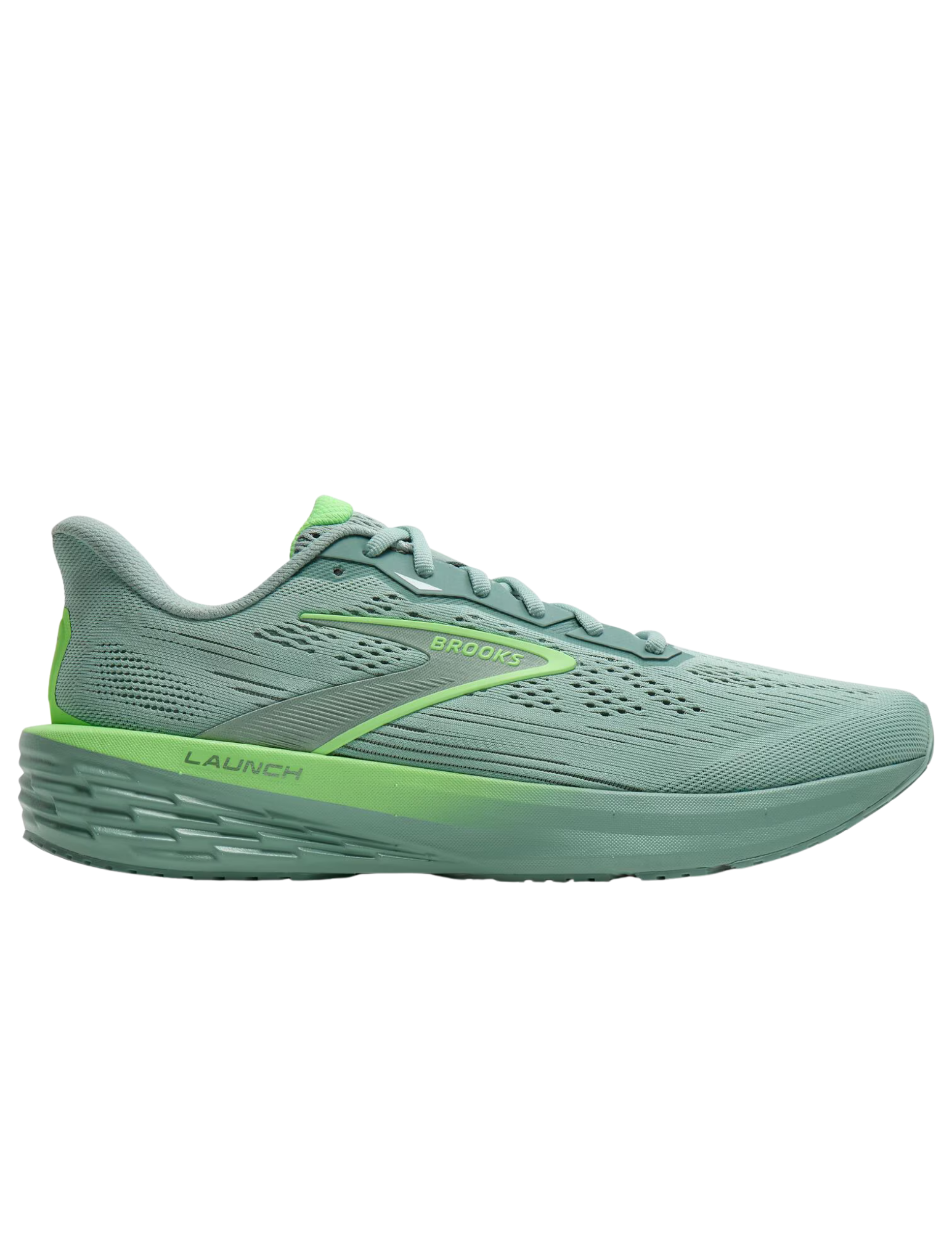 110481
BROOKS CHAUSSURES DE COURSE SUR ROUTE LAUNCH 12 - HOMME - GRAY MIST/GREEN