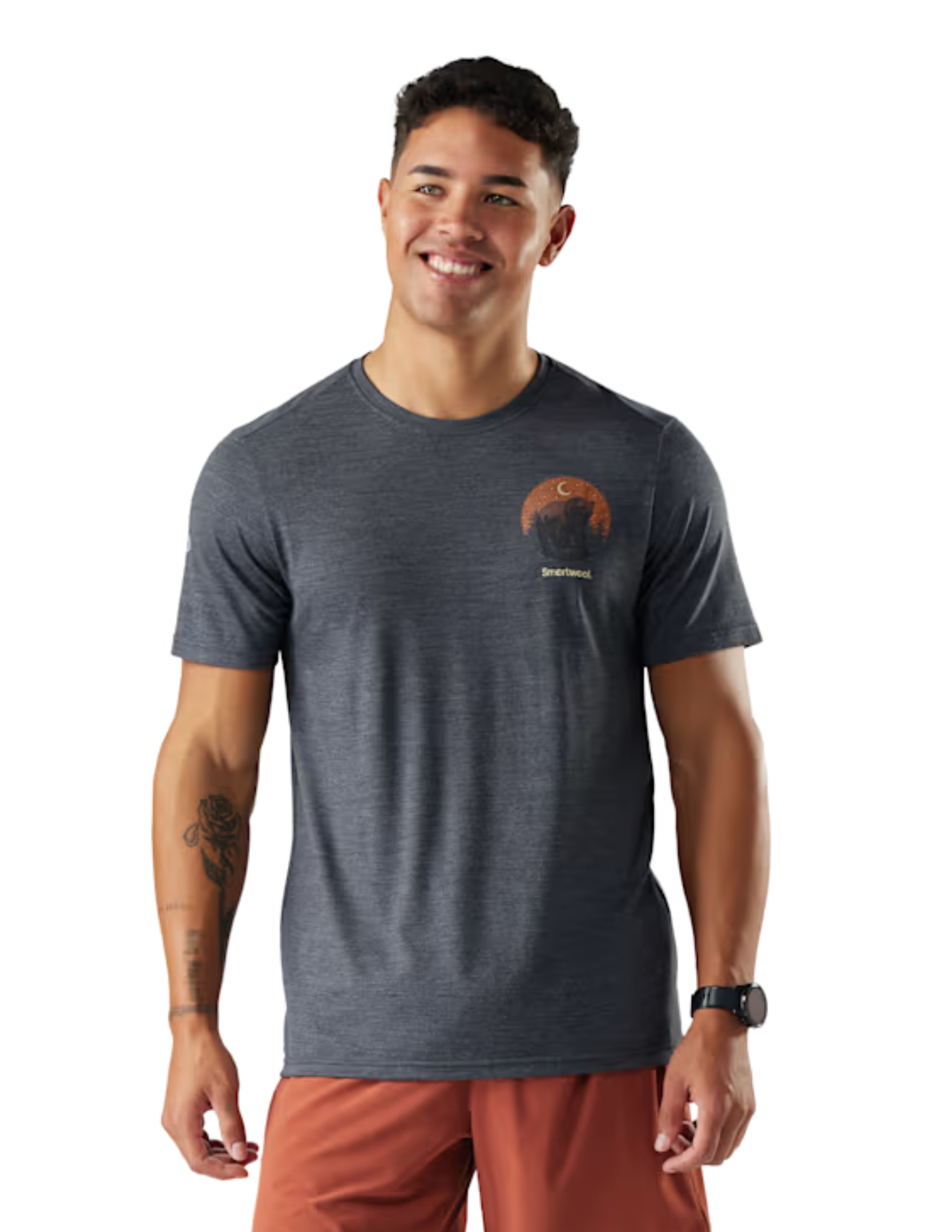  sw003257
SMARTWOOL T-SHIRT LUNAR BEAR ACTIVE GRAPHIC - HOMME - CHARCOAL HEATHER