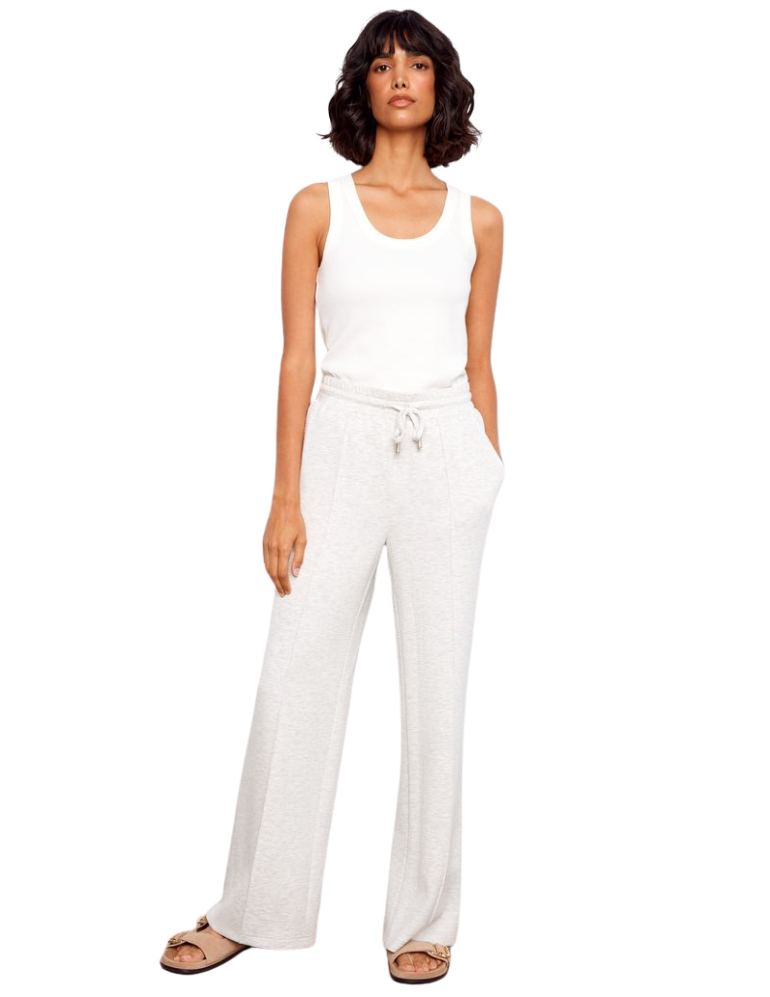 c5743
Charlie B Pantalon Jogging Souple - Femme - GRIS PÂLE CHINÉ/909