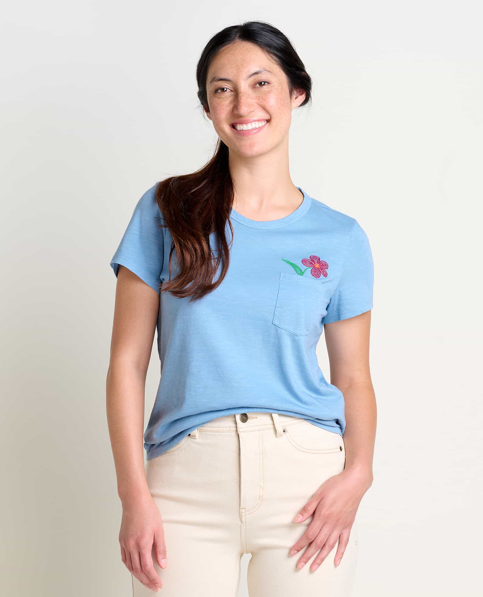 Toad&Co T-Shirt Primo Crew Brodé - Femme