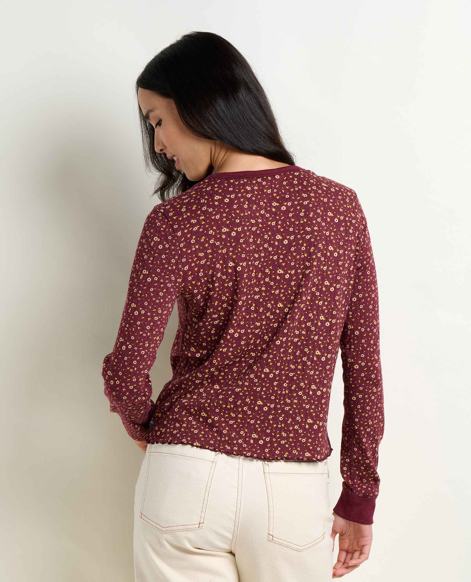 TOAD&CO Chandail À Manches Longues Foothill Pointelle Crew II - Femme